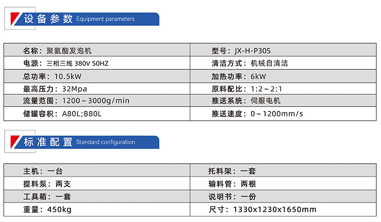 JX-H-P30S鋁型材填充發(fā)泡機(jī)(圖2)